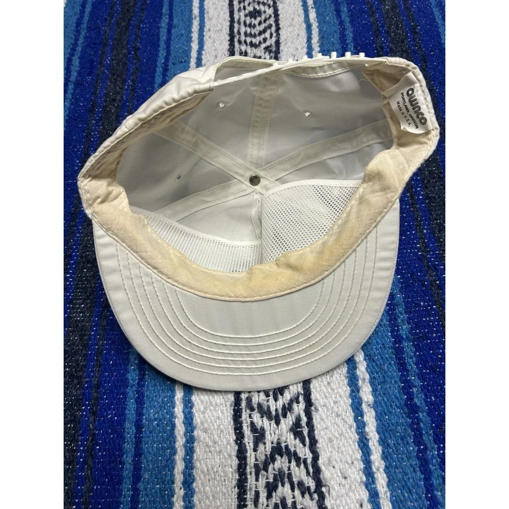 Ownco 5 Panel White One Size Snapback Boise Cascade Tree Logo Hat Made in USA